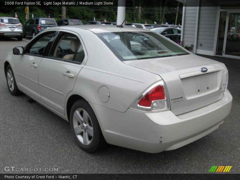 Light Sage Metallic / Medium Light Stone 2008 Ford Fusion SE