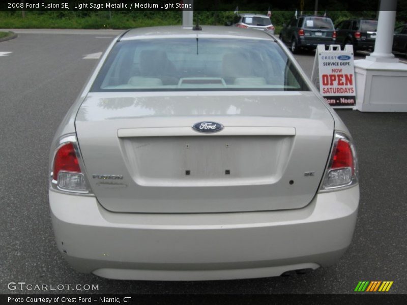 Light Sage Metallic / Medium Light Stone 2008 Ford Fusion SE