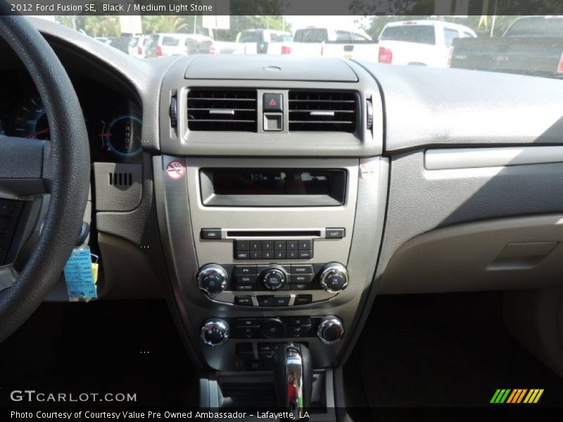 Black / Medium Light Stone 2012 Ford Fusion SE
