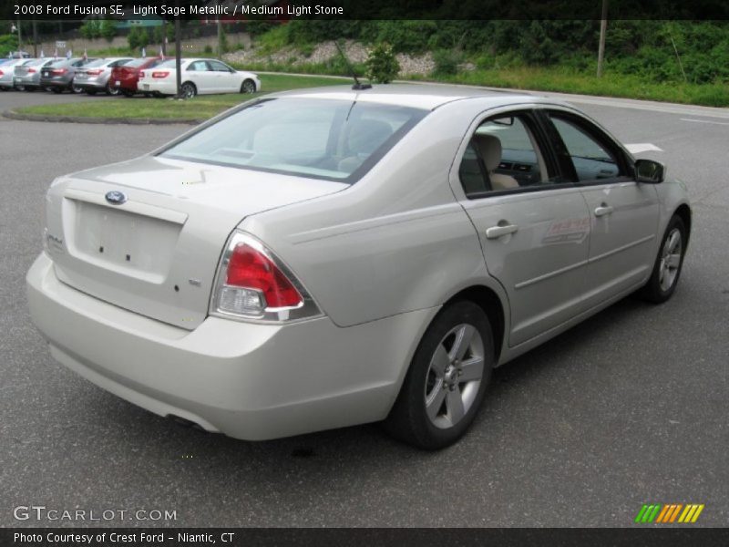 Light Sage Metallic / Medium Light Stone 2008 Ford Fusion SE