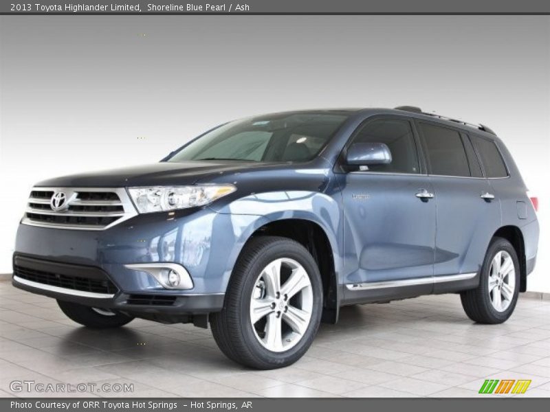 Shoreline Blue Pearl / Ash 2013 Toyota Highlander Limited