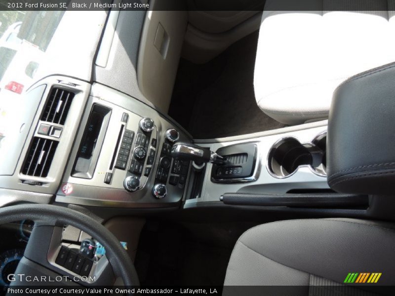 Black / Medium Light Stone 2012 Ford Fusion SE