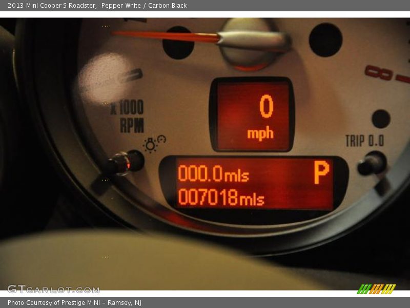 Pepper White / Carbon Black 2013 Mini Cooper S Roadster