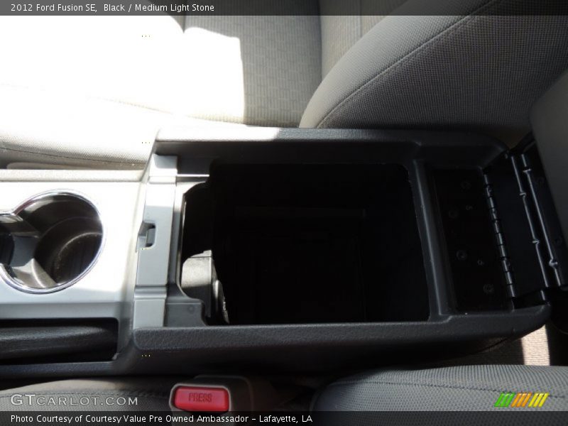 Black / Medium Light Stone 2012 Ford Fusion SE