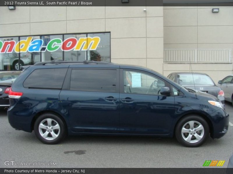 South Pacific Pearl / Bisque 2012 Toyota Sienna LE