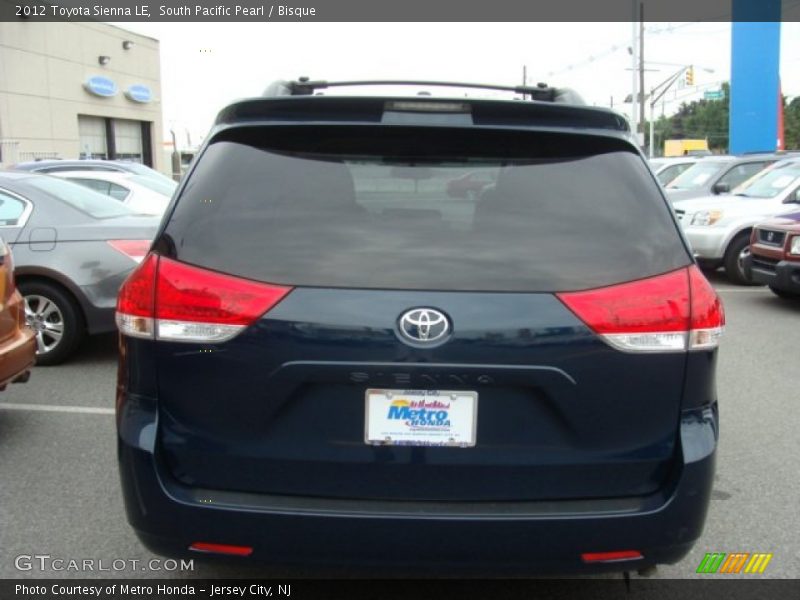 South Pacific Pearl / Bisque 2012 Toyota Sienna LE