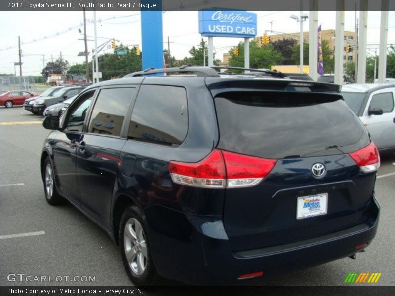 South Pacific Pearl / Bisque 2012 Toyota Sienna LE