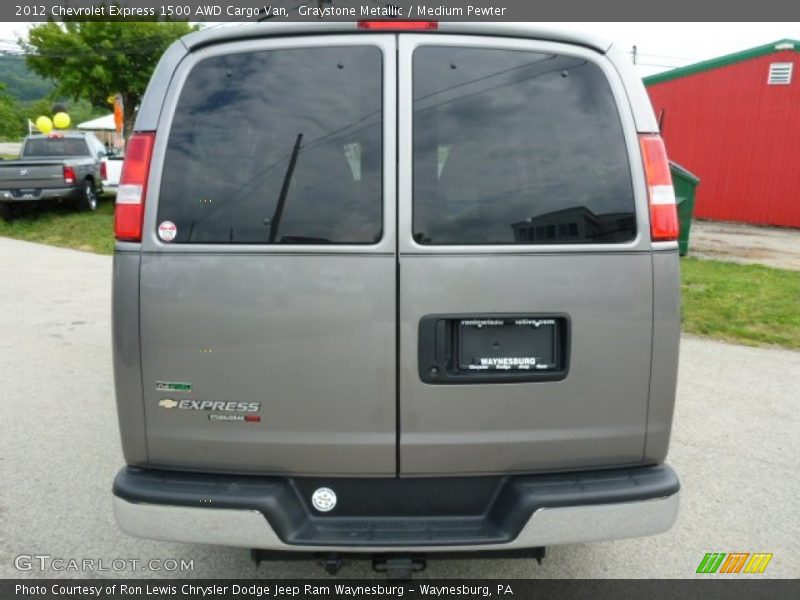 Graystone Metallic / Medium Pewter 2012 Chevrolet Express 1500 AWD Cargo Van