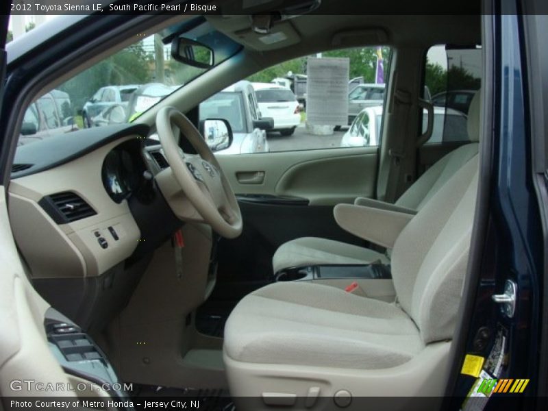 South Pacific Pearl / Bisque 2012 Toyota Sienna LE