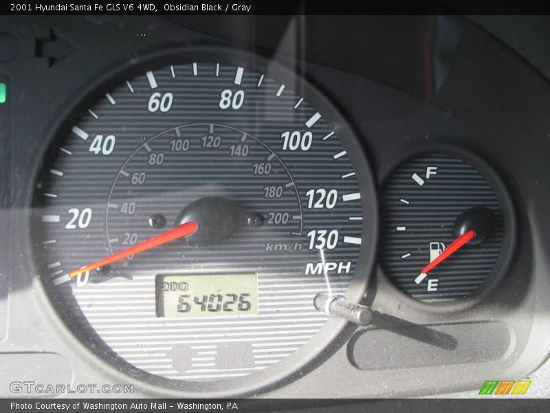 Obsidian Black / Gray 2001 Hyundai Santa Fe GLS V6 4WD