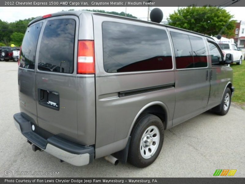 Graystone Metallic / Medium Pewter 2012 Chevrolet Express 1500 AWD Cargo Van