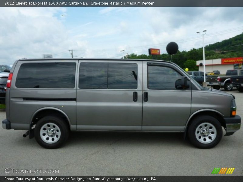 Graystone Metallic / Medium Pewter 2012 Chevrolet Express 1500 AWD Cargo Van
