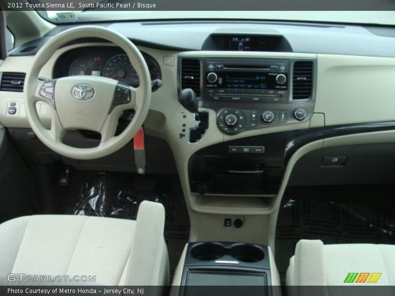 South Pacific Pearl / Bisque 2012 Toyota Sienna LE