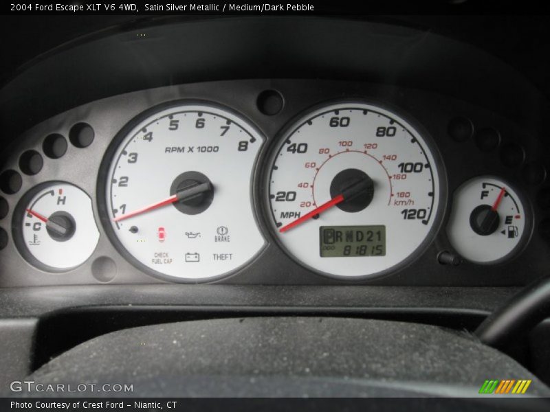 Satin Silver Metallic / Medium/Dark Pebble 2004 Ford Escape XLT V6 4WD