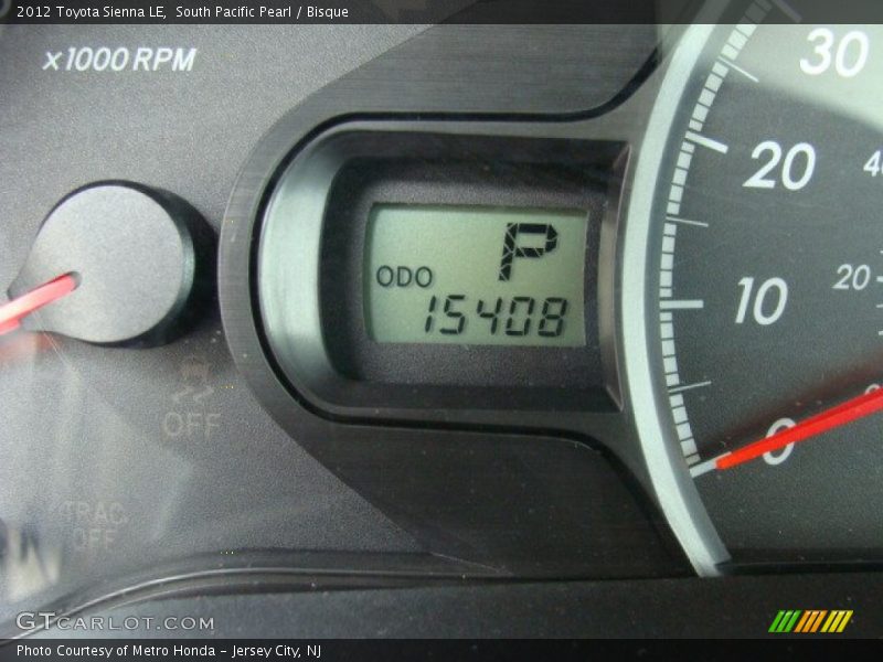 South Pacific Pearl / Bisque 2012 Toyota Sienna LE