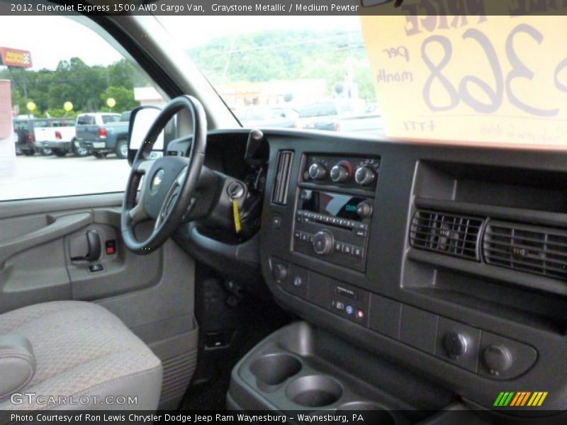 Graystone Metallic / Medium Pewter 2012 Chevrolet Express 1500 AWD Cargo Van