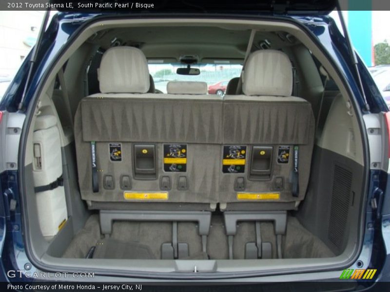 South Pacific Pearl / Bisque 2012 Toyota Sienna LE