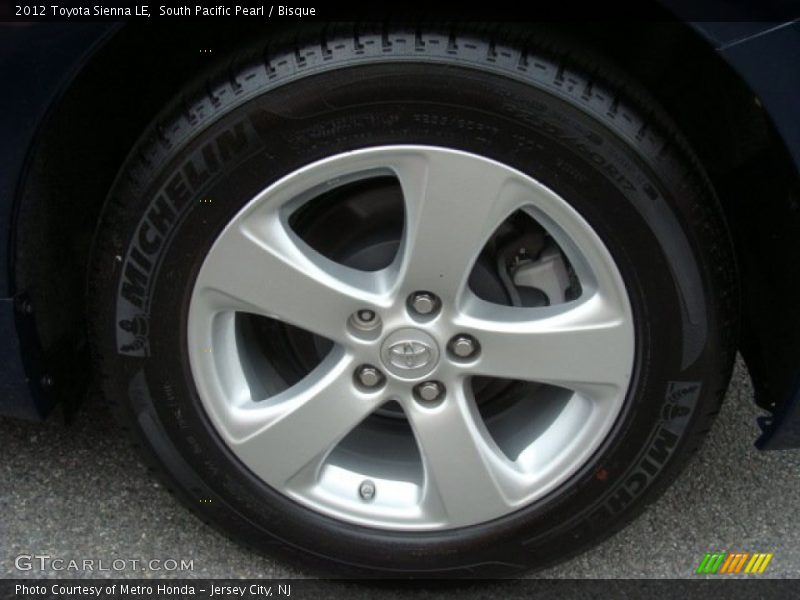 South Pacific Pearl / Bisque 2012 Toyota Sienna LE
