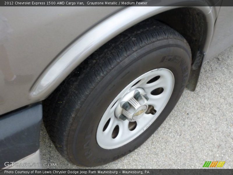 Graystone Metallic / Medium Pewter 2012 Chevrolet Express 1500 AWD Cargo Van