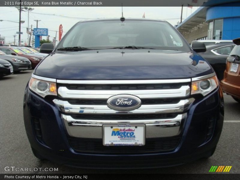 Kona Blue Metallic / Charcoal Black 2011 Ford Edge SE