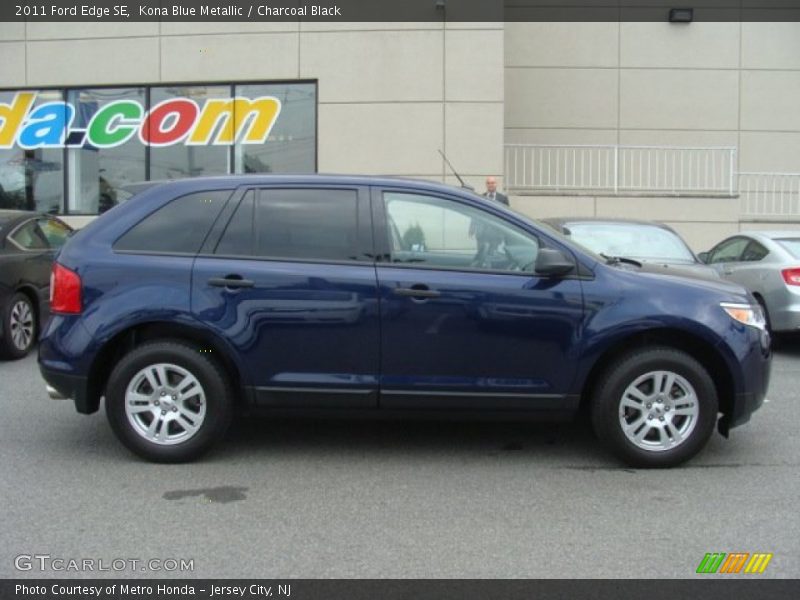 Kona Blue Metallic / Charcoal Black 2011 Ford Edge SE