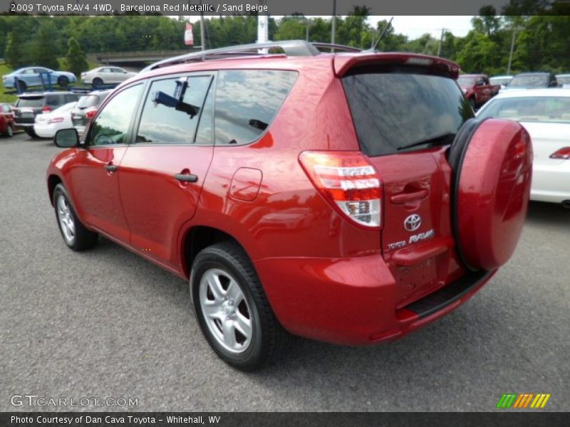 Barcelona Red Metallic / Sand Beige 2009 Toyota RAV4 4WD