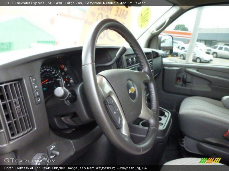 Graystone Metallic / Medium Pewter 2012 Chevrolet Express 1500 AWD Cargo Van