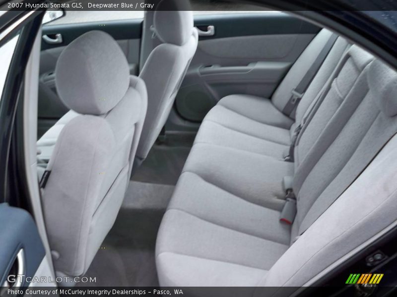 Deepwater Blue / Gray 2007 Hyundai Sonata GLS