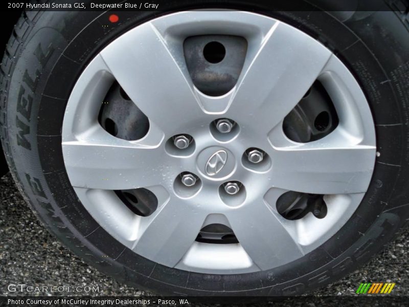 Deepwater Blue / Gray 2007 Hyundai Sonata GLS