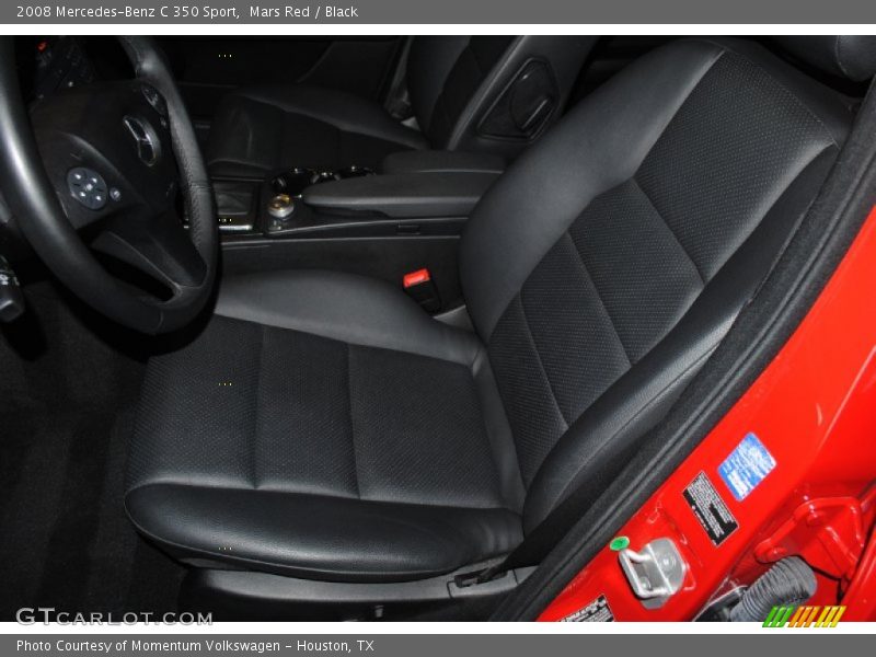 Mars Red / Black 2008 Mercedes-Benz C 350 Sport