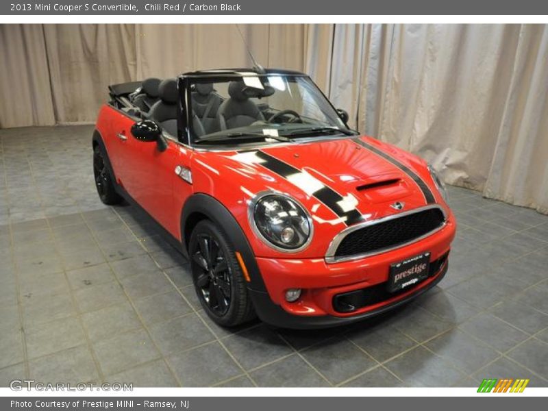 Chili Red / Carbon Black 2013 Mini Cooper S Convertible