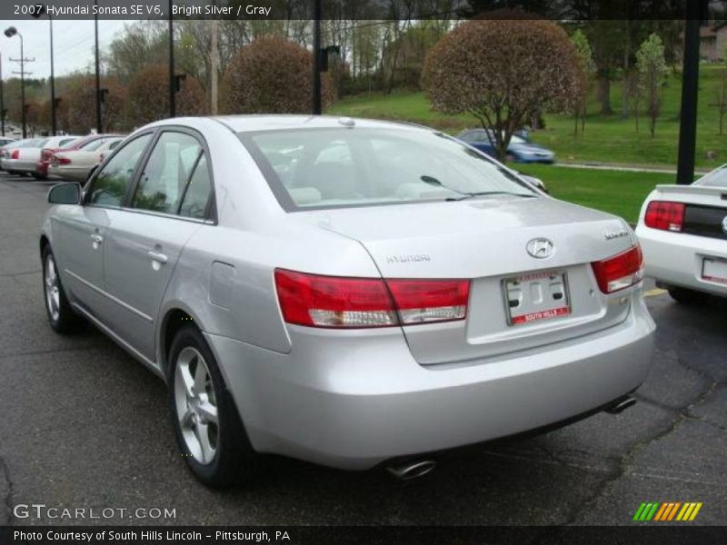 Bright Silver / Gray 2007 Hyundai Sonata SE V6