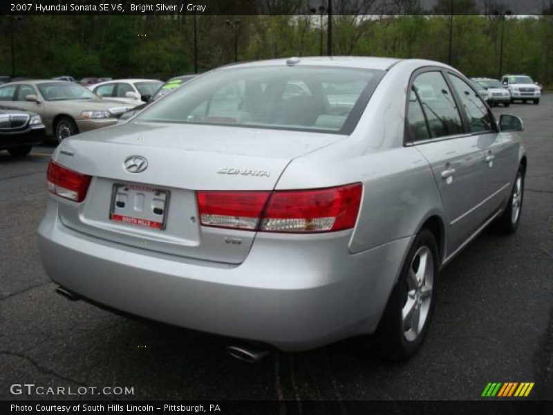 Bright Silver / Gray 2007 Hyundai Sonata SE V6