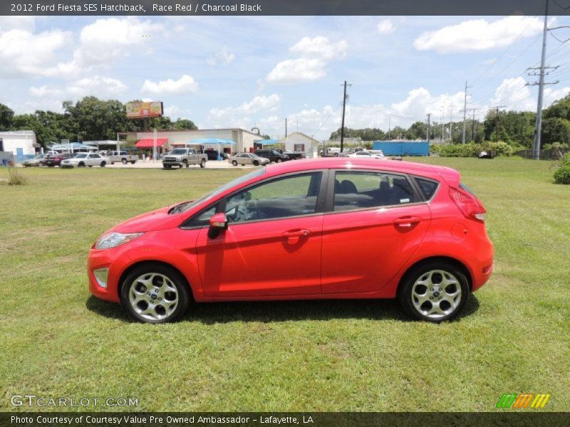Race Red / Charcoal Black 2012 Ford Fiesta SES Hatchback