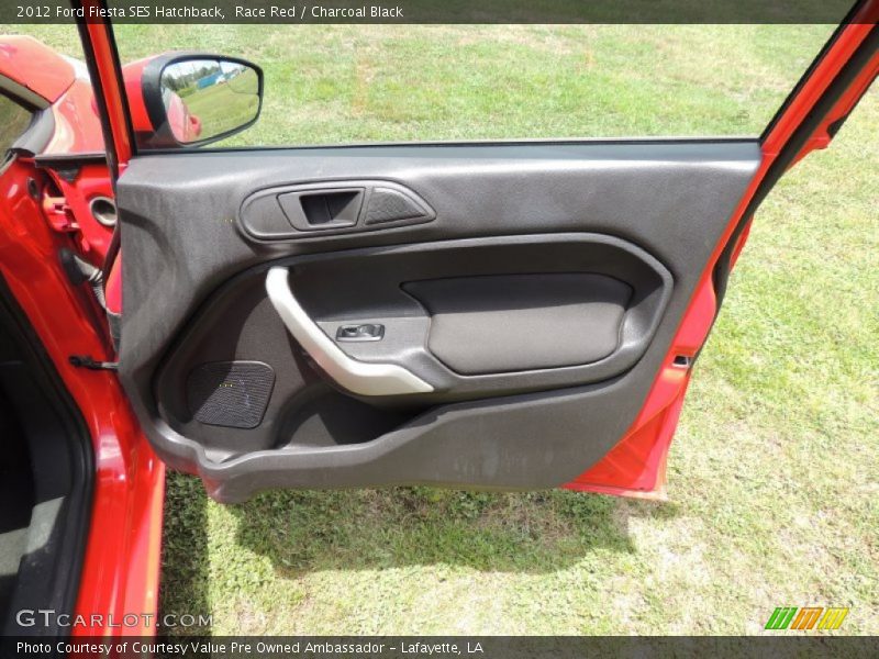 Race Red / Charcoal Black 2012 Ford Fiesta SES Hatchback