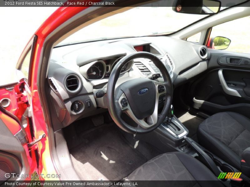 Race Red / Charcoal Black 2012 Ford Fiesta SES Hatchback