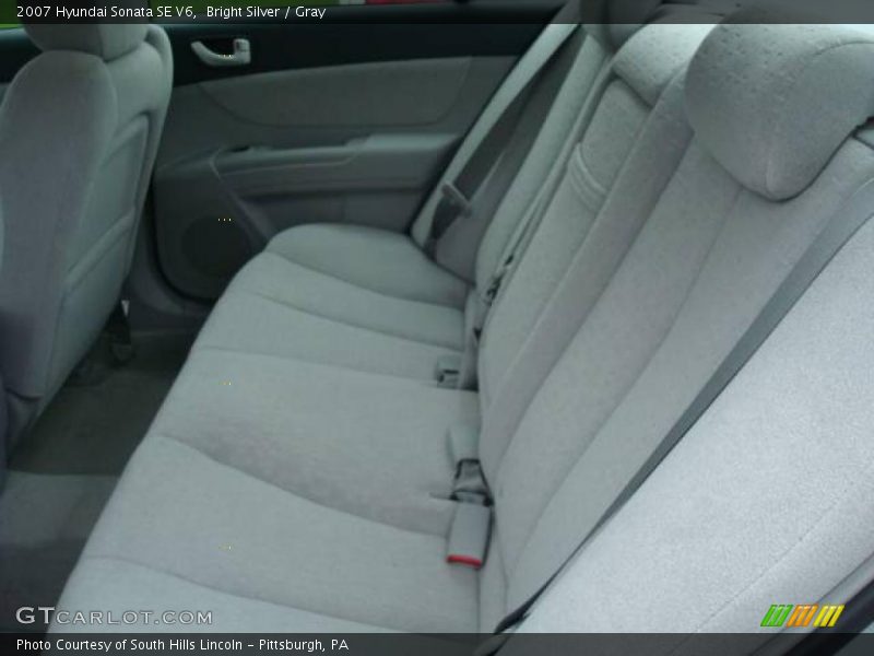Bright Silver / Gray 2007 Hyundai Sonata SE V6