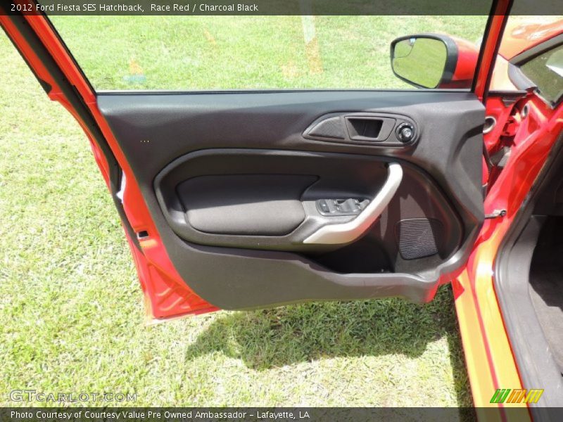 Race Red / Charcoal Black 2012 Ford Fiesta SES Hatchback