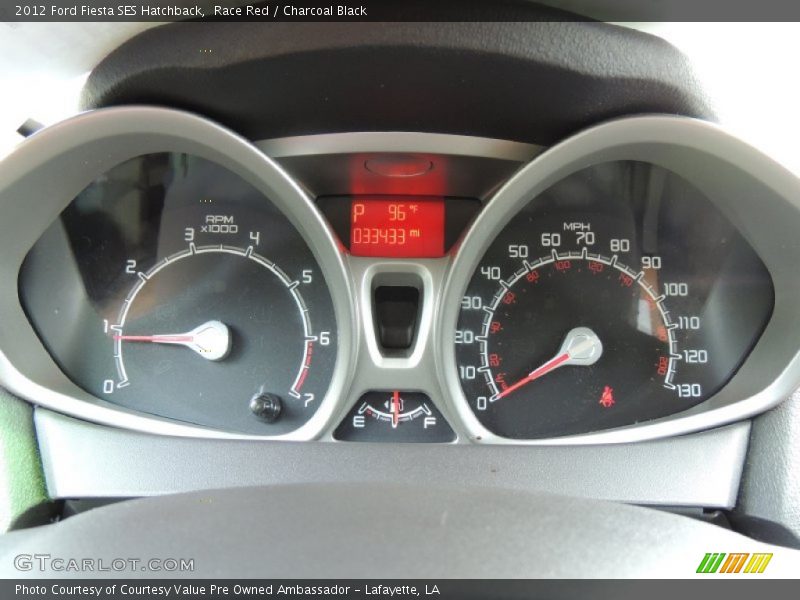 Race Red / Charcoal Black 2012 Ford Fiesta SES Hatchback