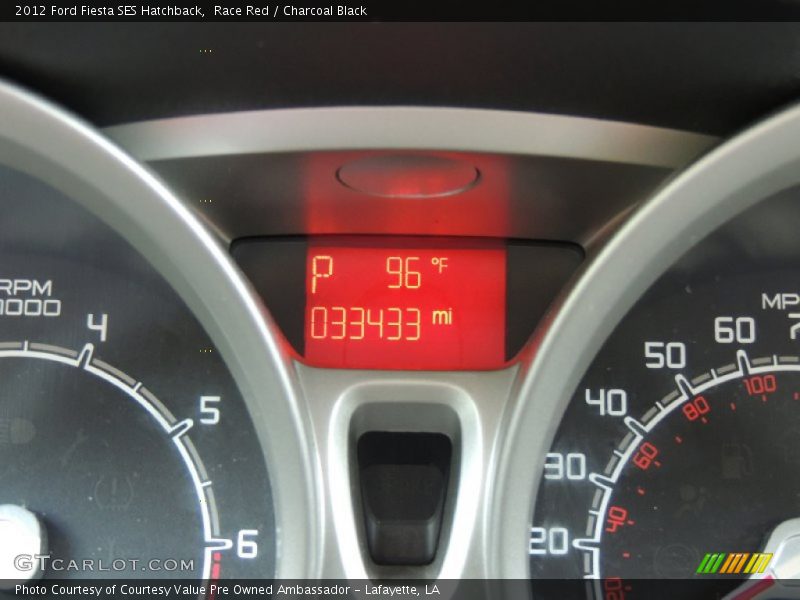 Race Red / Charcoal Black 2012 Ford Fiesta SES Hatchback