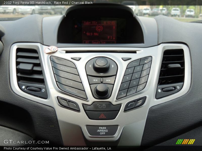 Race Red / Charcoal Black 2012 Ford Fiesta SES Hatchback