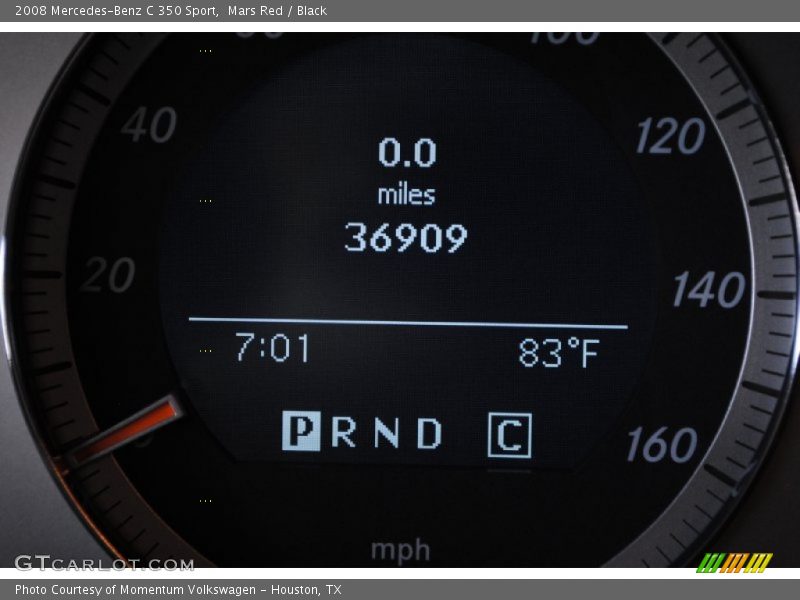Mars Red / Black 2008 Mercedes-Benz C 350 Sport