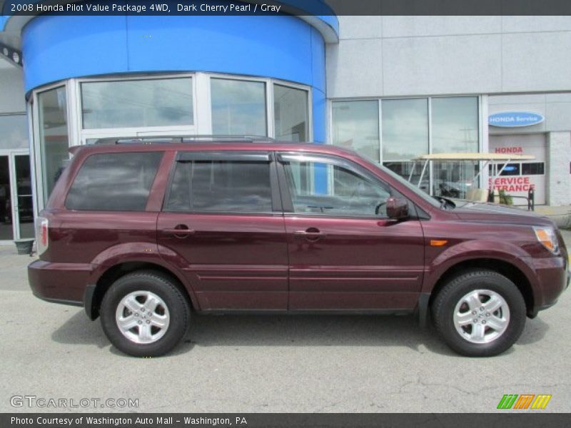 Dark Cherry Pearl / Gray 2008 Honda Pilot Value Package 4WD