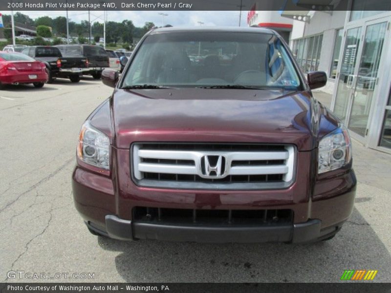 Dark Cherry Pearl / Gray 2008 Honda Pilot Value Package 4WD