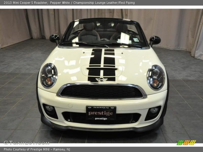 Pepper White / Championship Lounge Leather/Red Piping 2013 Mini Cooper S Roadster