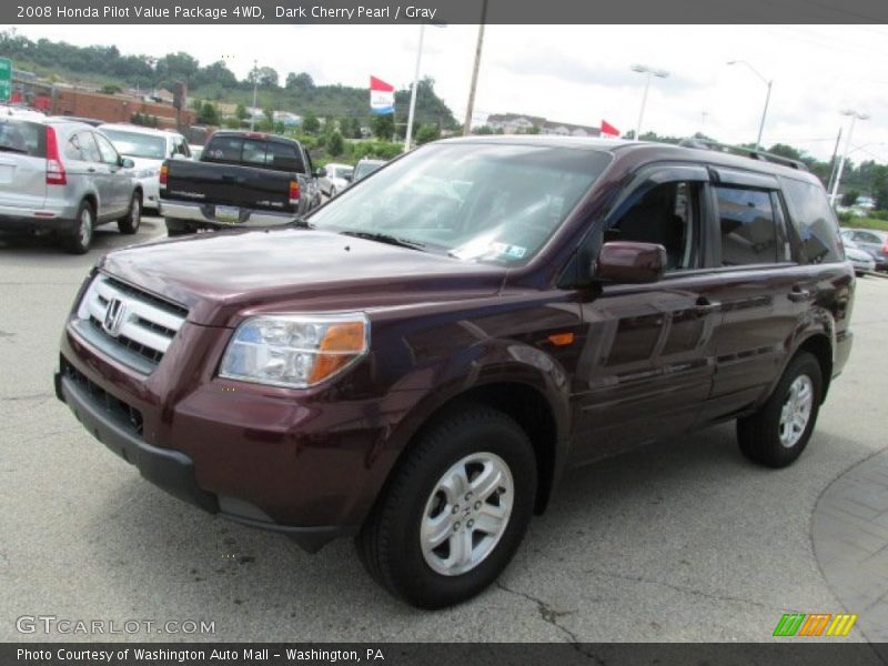 Dark Cherry Pearl / Gray 2008 Honda Pilot Value Package 4WD