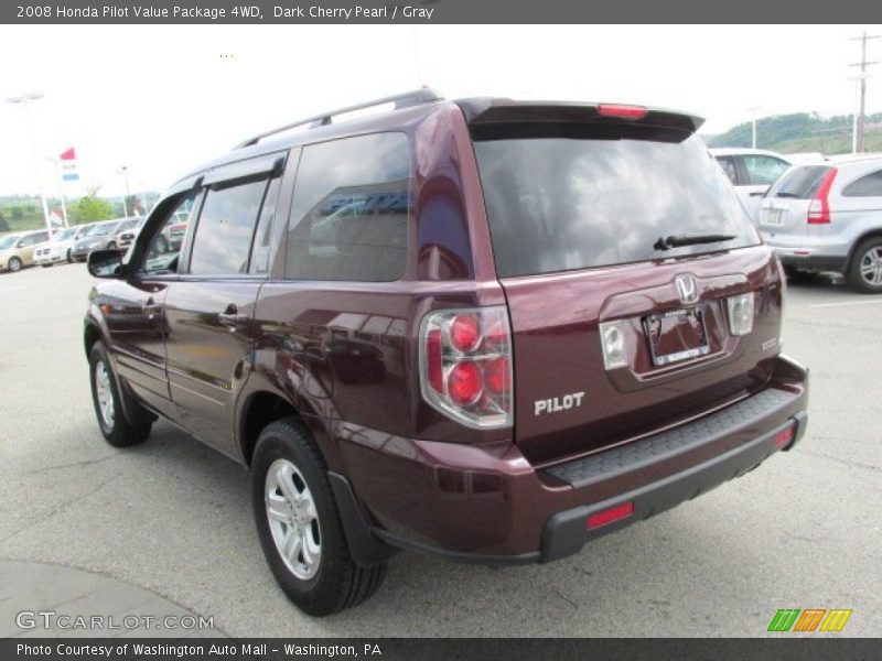 Dark Cherry Pearl / Gray 2008 Honda Pilot Value Package 4WD