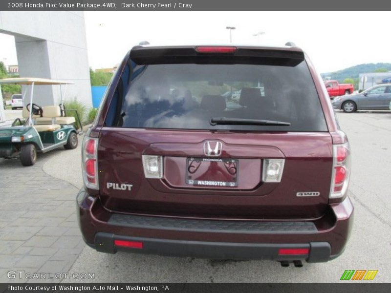 Dark Cherry Pearl / Gray 2008 Honda Pilot Value Package 4WD