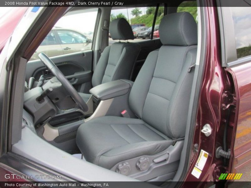 Dark Cherry Pearl / Gray 2008 Honda Pilot Value Package 4WD