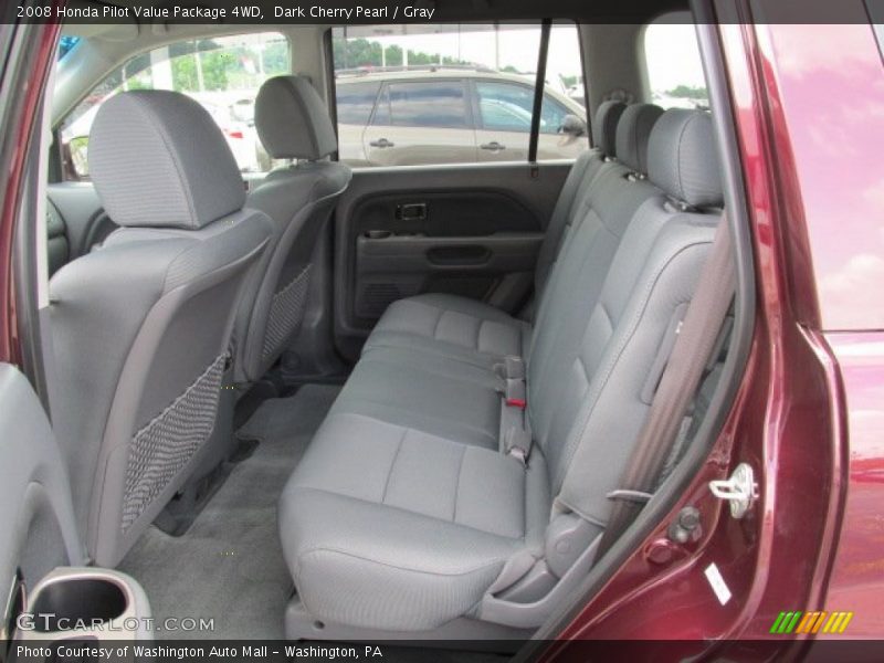 Dark Cherry Pearl / Gray 2008 Honda Pilot Value Package 4WD